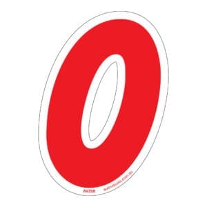 Red & White Die Cut 0