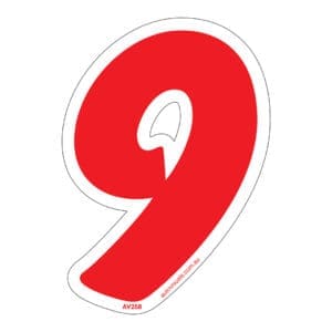 Red & White Die Cut 9