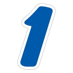 Blue & White Die Cut 1