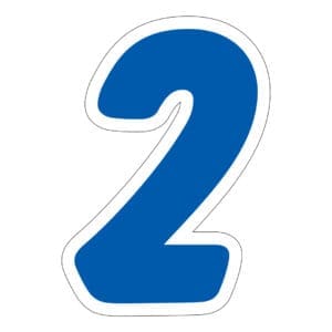 Blue & White Die Cut 2