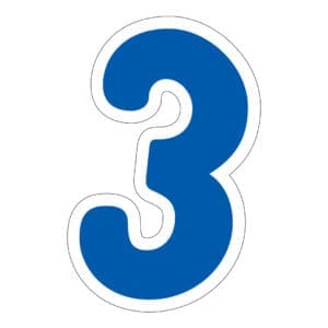 Blue & White Die Cut 3