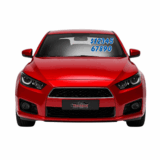 Blue & White Die Cut Numbers