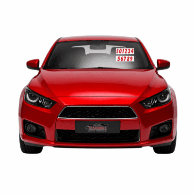 Red & White Die Cut Numbers