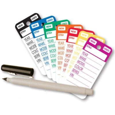 Colour Stripe Key Tags