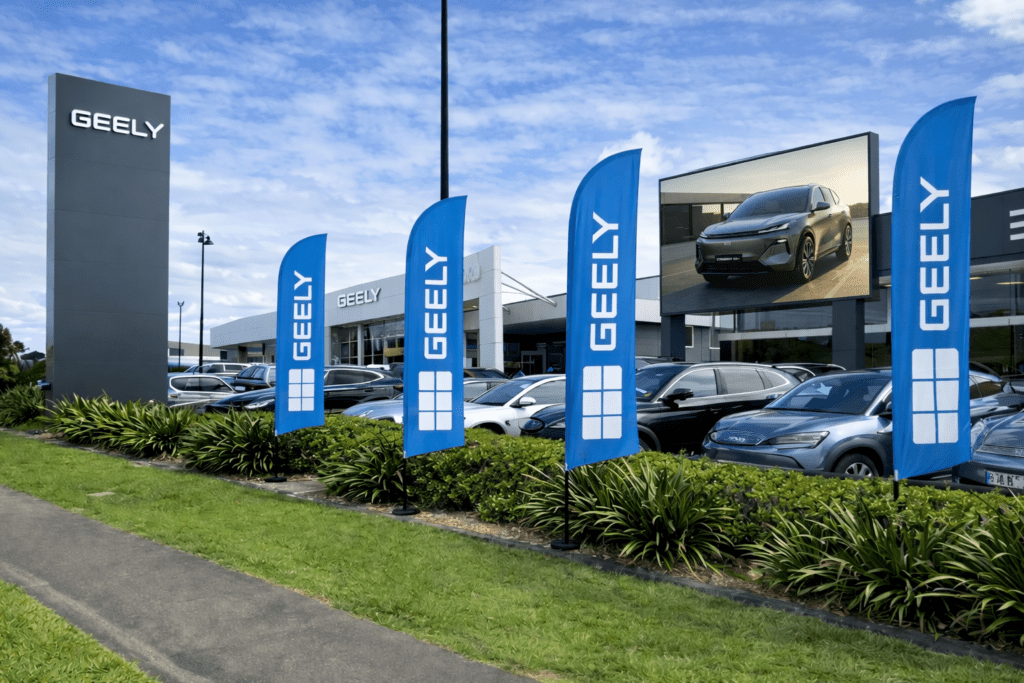 Geely Flags | Trackside Auto Visuals Car Dealership Supplies WA | Flags ...