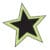 Stars Chartreuse/ Black